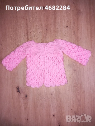 Нови ръчно плетени дрешки, жилетки, буйки, терлички, снимка 7 - Бебешки якета и елеци - 52791733