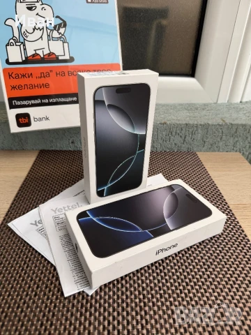 НОВ•ЛИЗИНГ 86лв/м iPhone 16 pro max айфон 16 макс, снимка 1