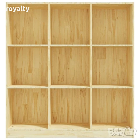 Библиотека/разделител за стая, 104x33,5x110 см, бор масив, снимка 5 - Шкафове - 51148925
