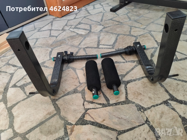 Мултифункционална сгъваема лежанка + прав лост + тежести + ръкохватки за дъмбели, снимка 14 - Фитнес уреди - 52159173