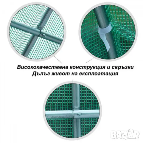 Сглобяема оранжерия - парник с 2 врати и UV защита 180-ГРАМА НА кв.м.Налични!, снимка 8 - Оранжерии - 47892119