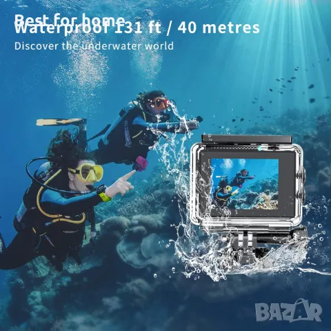 4К Водоустойчива екшън камера с дистанционно  TIMNUT, снимка 2 - Камери - 50044278