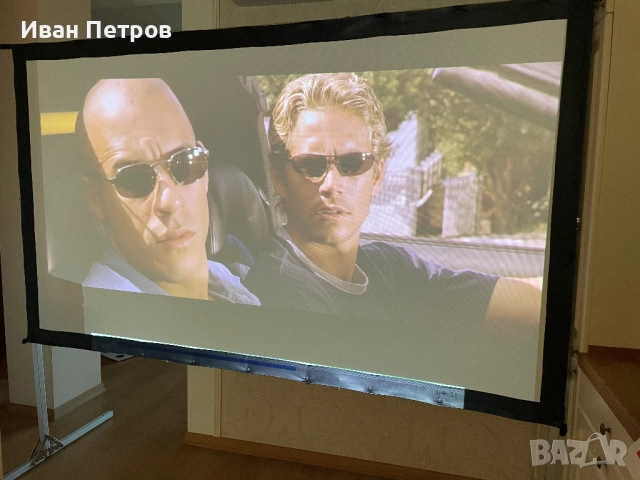EliteScreen Yardmaster - 100" 4К екран за проектор ЧИСТО НОВ!, снимка 8 - Плейъри, домашно кино, прожектори - 52752147