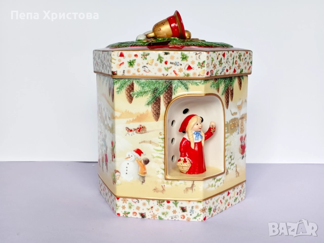 Коледен свещник с музикална кутия  от Villeroy & Boch, снимка 2 - Декорация за дома - 52655270