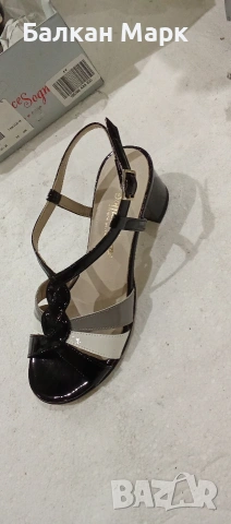 Лачени дамски обувки Soffice Sogno – Vero Cuoio (естествена кожа) | Внос от Германия, снимка 2 - Сандали - 53428984