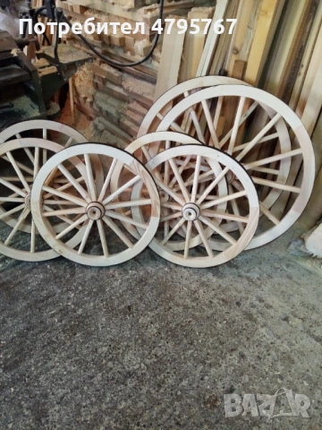 Продавам декоративни колела за каруца, снимка 2 - Декорация за дома - 54181228