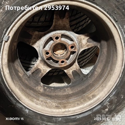 Комплект оригинални джанти за Honda 15" 4x100 + гуми Tigar DOT 21, снимка 5 - Гуми и джанти - 52958299