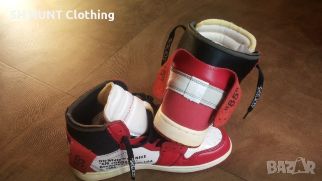 Off-White × Nike Air Jordan 1 Retro High The Ten "Chicago" AA3834-101 Размер EUR 44/UK 9 41-14-S, снимка 10 - Маратонки - 52666735