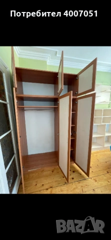 Трикрилен гардероб, снимка 2 - Гардероби - 53716145