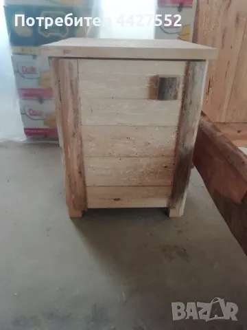 Спалня две нощни шкафчета и гардероб старинен стил-за твърди матраци размер на спалнята 190/167, снимка 5 - Спални и легла - 49664487