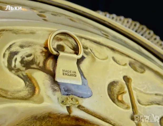 Английско месингово пано,чиния за стена Кораб. , снимка 6 - Антикварни и старинни предмети - 50196024