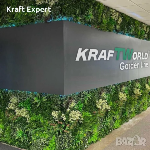 Декоративен Панел 1м² от Изкуствена Зеленина с Цветни Акценти – kw2734, снимка 3 - Декорация за дома - 51206247