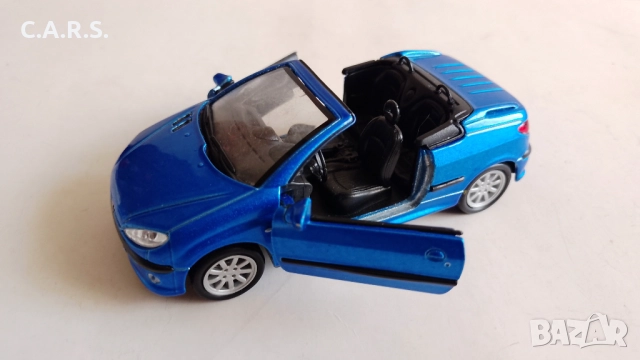 Peugeot 206 CC Cabrio Welly - Мащаб 1:34-39, снимка 2 - Колекции - 52545203