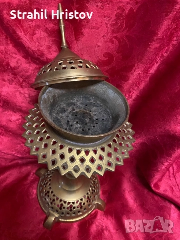 Кандило евреиско старо, снимка 5 - Антикварни и старинни предмети - 52858146