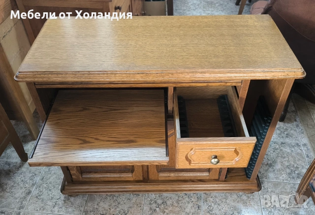 дъбов шкаф за телевизор, снимка 5 - Шкафове - 54226144