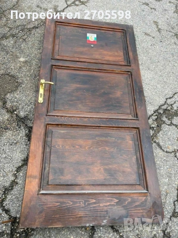 Входна врата масивно дърво с каса