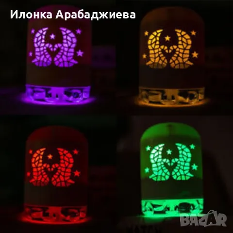 LED мини преносим светещ USB овлажнител за въздух за дома и за автомобила, снимка 2 - Други стоки за дома - 48589494