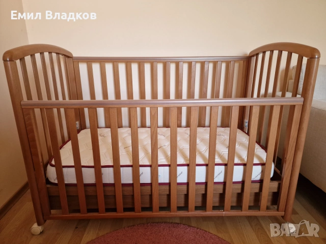 Чудесна италианска кошарка с нов луксозен матрак, снимка 3 - Кошарки - 53400025