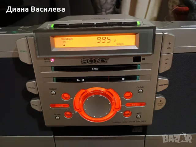 Sony ZS-D55 Portable CD/Radio/Cassette Player, снимка 4 - Радиокасетофони, транзистори - 47627007