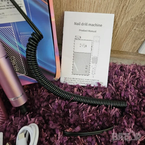 Чисто нова, електрическа пила за нокти, 45000 оборота, снимка 6 - Продукти за маникюр - 50656773