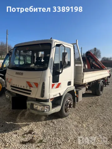 Камион с кран Iveco EUROCARGO, снимка 1 - Камиони - 49089211