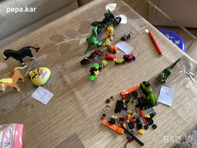 Лего играчки!дървени кончета!мотори и динозавър
