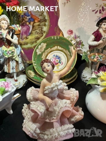 Dresden Lace Germany - “Балерината” немско великолепие и класа, синеока, красива , снимка 10 - Антикварни и старинни предмети - 52747351