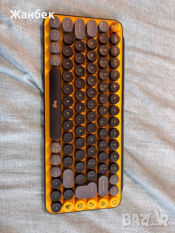 Продавам клавиатура Logitech pop keys жълто черна