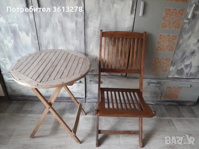 Сгъваем стол и маса!, снимка 2 - Маси - 53945330