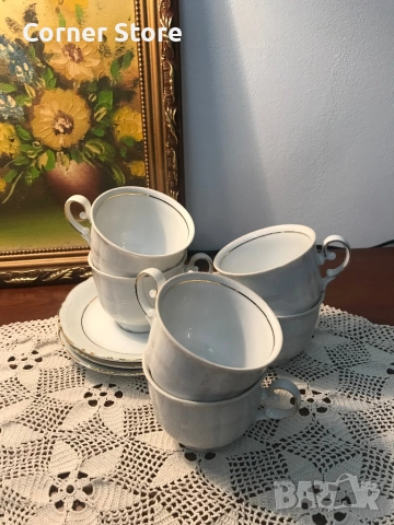 Баварски порцелан Mitterteich сервиз за кафе/чай, снимка 6 - Сервизи - 52482574