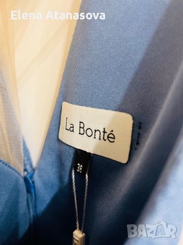 Официална дълга синя рокля La Bonte, снимка 4 - Рокли - 45209428