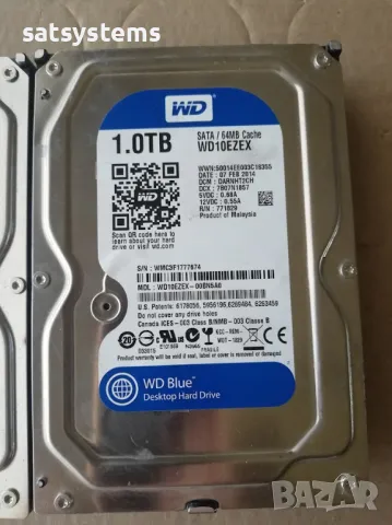 Хард диск Western Digital Caviar Blue WDC WD10EZEX 1TB SATA 6.0Gb/s, снимка 5 - Твърди дискове - 47122358