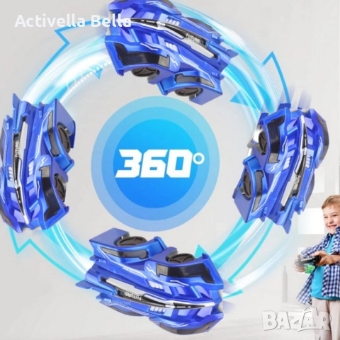 Антигравитационна каскадьорска кола – кара по стени, таван и под Stunt Car 360°, снимка 8 - Коли, камиони, мотори, писти - 52582875