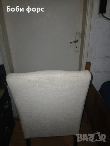 Уютен стол бял цвят , снимка 7 - Столове - 53578892