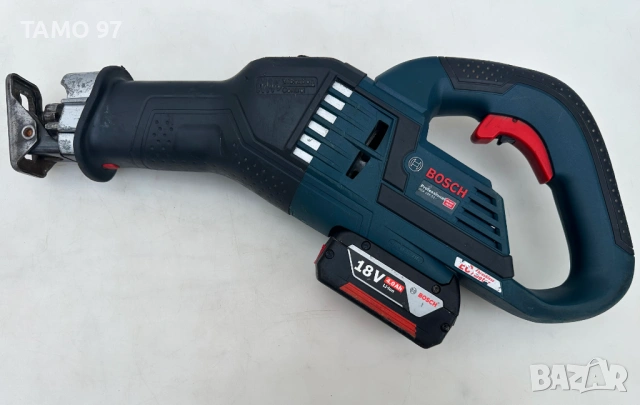 BOSCH GSA 18V-32 - Безчетков саблен трион с обороти 2x18V 4.0Ah, снимка 4 - Триони и циркуляри - 53566656
