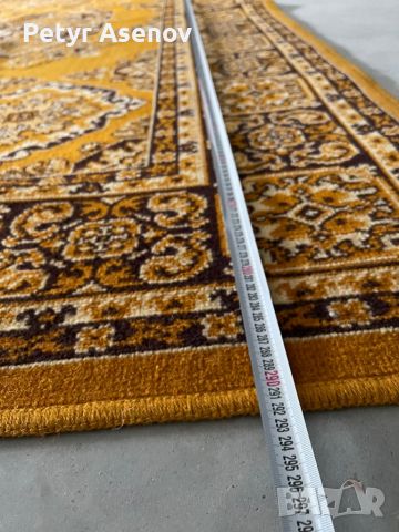 Чисто нов жълт килим, снимка 3 - Килими - 46410214