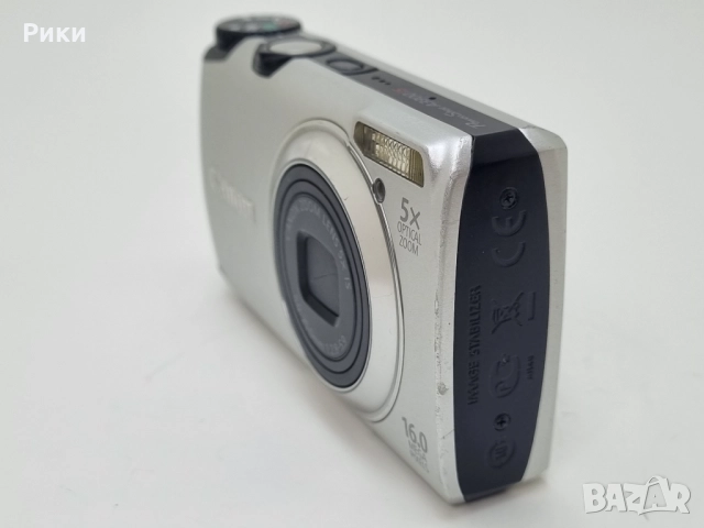 Canon PowerShot A3300 IS 16.0MP Compact Digital Camera Silver, снимка 11 - Фотоапарати - 52729384
