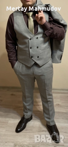 Мъжки костюм - цял комплект, снимка 12 - Костюми - 53263364