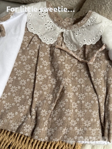 Очарователен сет от 3 части с красива якичка🤍 , снимка 3 - Комплекти за бебе - 53812321