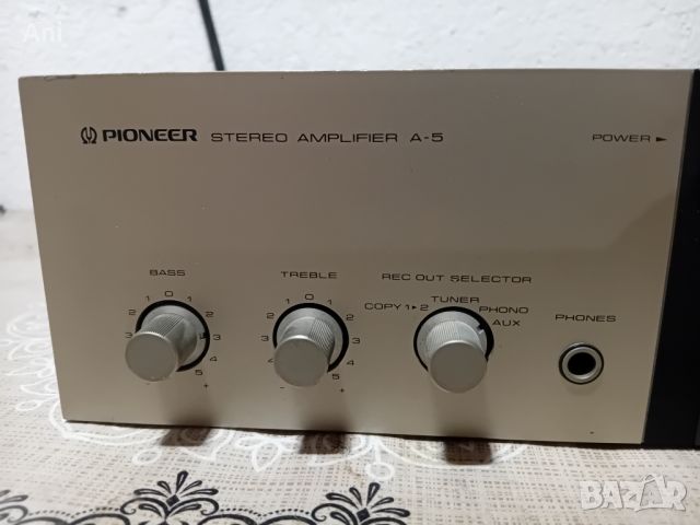 Усилвател - Pioneer A-5, снимка 3 - Ресийвъри, усилватели, смесителни пултове - 46167171