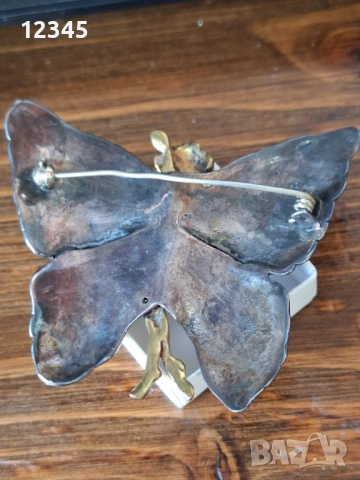 Шедьовър- стара сребърна брошка, снимка 5 - Други - 54112335