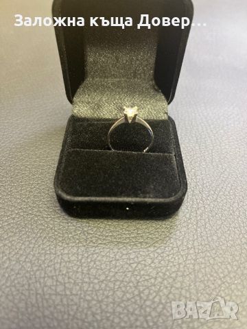 Златен пръстен венчална годежна халка  14 к 585 бяло злато gold zlato  prasten, снимка 9 - Пръстени - 46295608