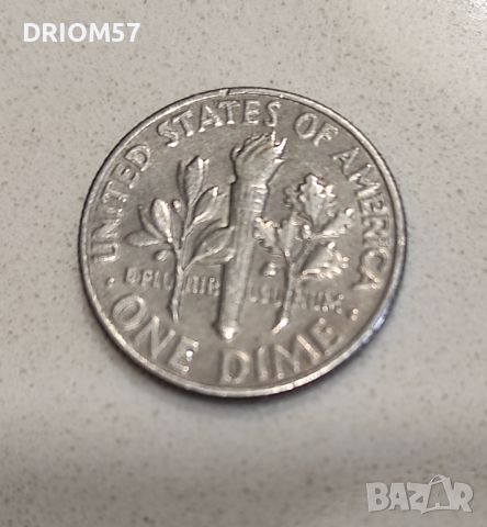 Монети САЩ 1 дайм, [1966-1977], снимка 7 - Нумизматика и бонистика - 45810390