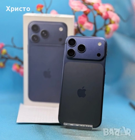 ГАРАНЦИОНЕН!!! Apple iPhone 17 Pro Max, 256GB, 5G, Deep Blue + подарък оригинален адаптер Apple, снимка 5 - Apple iPhone - 53436906