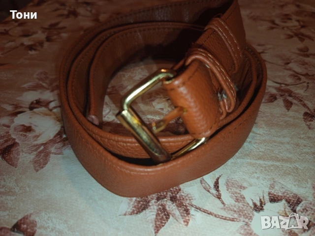 Нов Дамски Кожен Колан 120см., снимка 3 - Колани - 53930939
