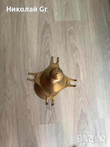 Стойка за камина  бронз  височина  67 см отличен състояние, снимка 3 - Декорация за дома - 51426598