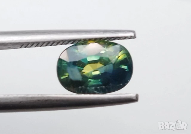 Уникален трицветен сапфир 1.41кт.! Сертифициран! Нов!, снимка 5 - Други - 47220272
