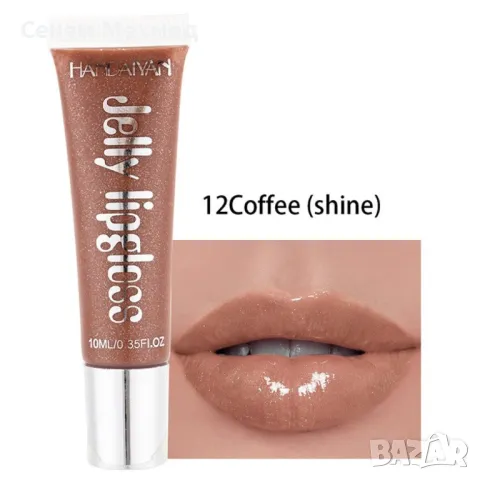 Овлажняващ цветен гланц за устни Jelly Gloss Lip HANDAIYAN, снимка 3 - Козметика за лице - 47699862