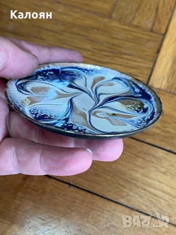 Емайлирана метална чинийка декоративна , снимка 4 - Декорация за дома - 50707748
