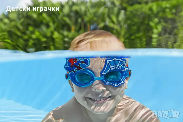 Детски очила за плуване Bestway Спайдърмен, Spiderman, UV защита, снимка 8 - Други - 50061668